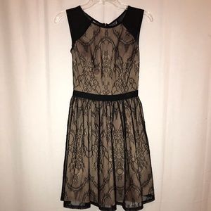 Aidan by Aidan Mattox black lace cocktail dress
